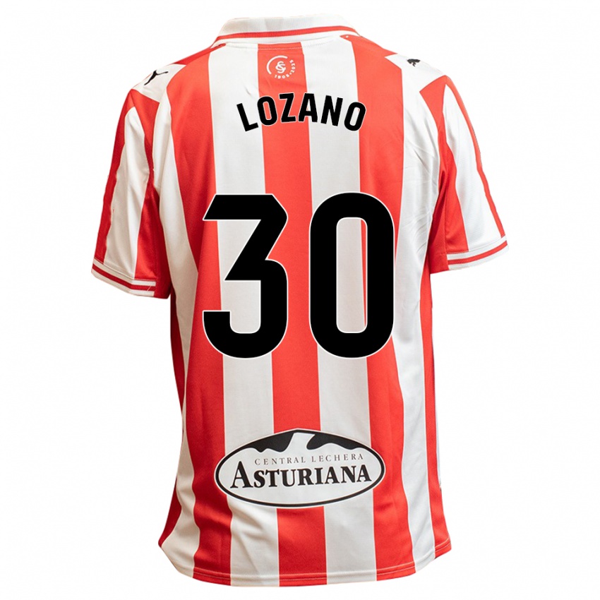 נשים Álex Lozano #30 לבן אדום ג'רזי ביתית 2025/26 חולצה קצרה