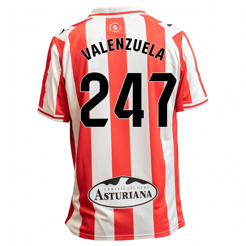 נשים Sebastián Valenzuela #247 לבן אדום ג'רזי ביתית 2025/26 חולצה קצרה