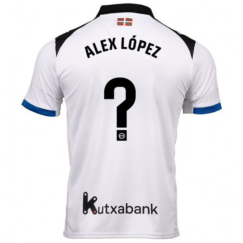 נשים Alex López #0 לבן כחול הרחק ג'רזי 2025/26 חולצה קצרה