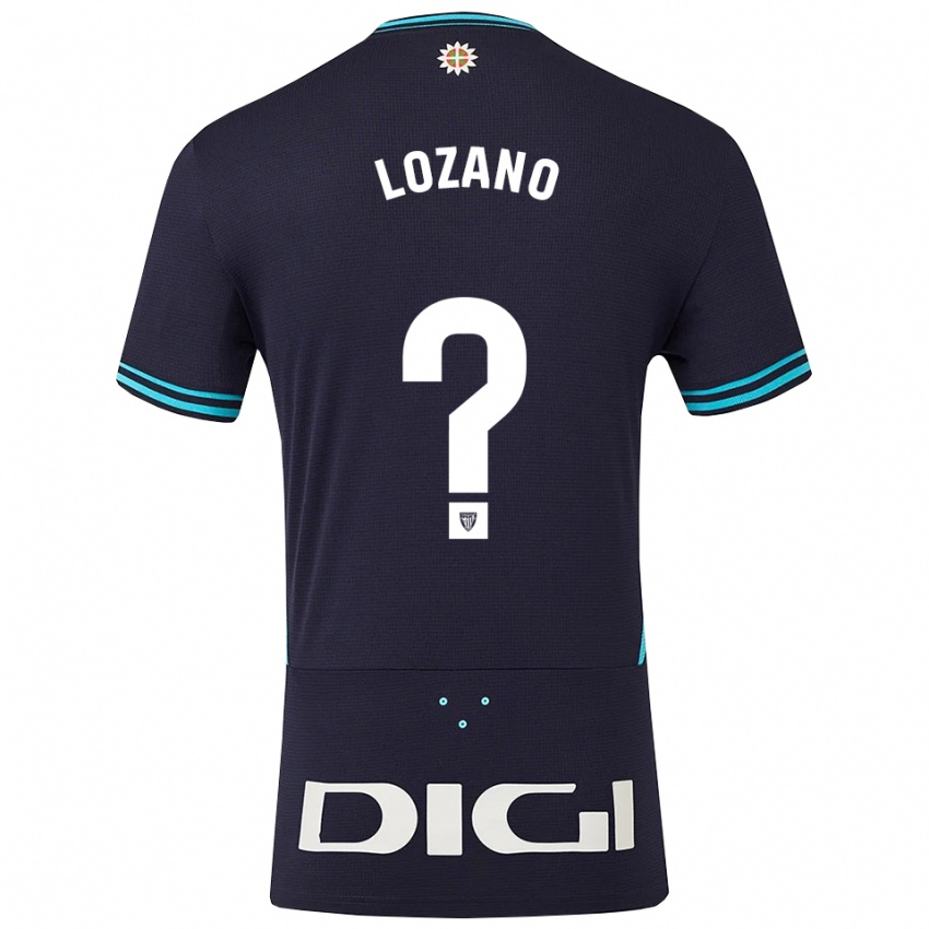 נשים Manex Lozano #0 כחול נייבי תכלת הרחק ג'רזי 2025/26 חולצה קצרה