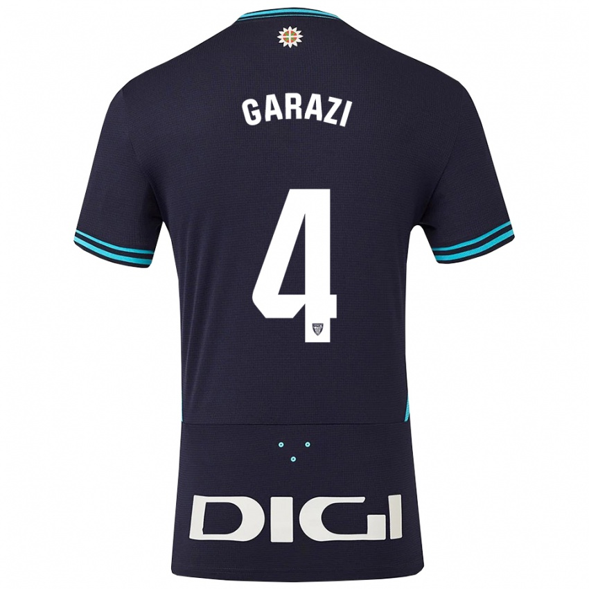 נשים Garazi #4 כחול נייבי תכלת הרחק ג'רזי 2025/26 חולצה קצרה