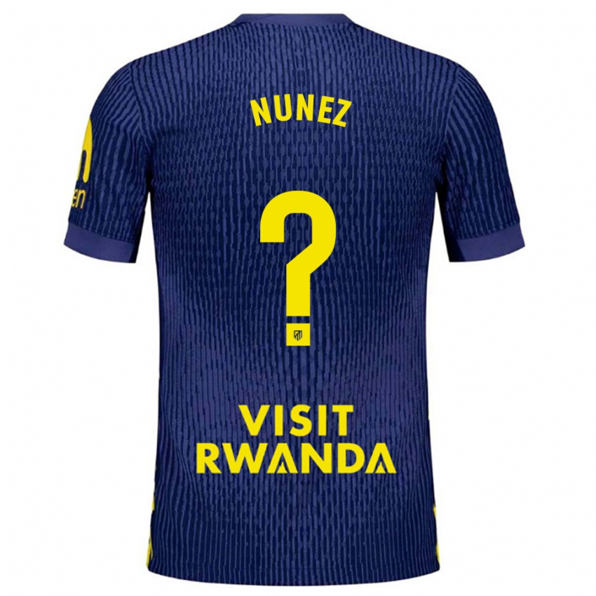 נשים רפאל נונס #0 כחול נייבי צהוב הרחק ג'רזי 2025/26 חולצה קצרה