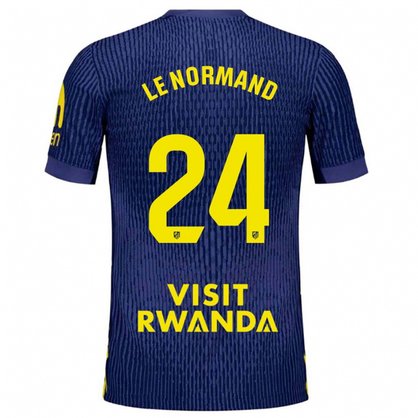 נשים רובין לה נורמנד #24 כחול נייבי צהוב הרחק ג'רזי 2025/26 חולצה קצרה