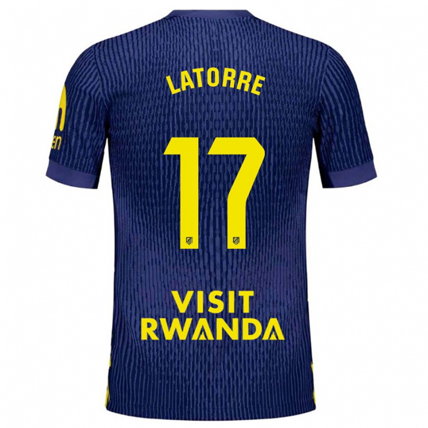 נשים ברברה לטורה #17 כחול נייבי צהוב הרחק ג'רזי 2025/26 חולצה קצרה