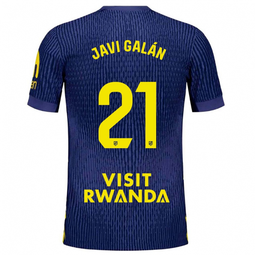 נשים חאבי גאלאן #21 כחול נייבי צהוב הרחק ג'רזי 2025/26 חולצה קצרה