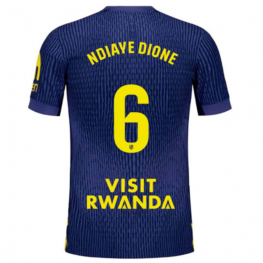 נשים אסאני נדייה דיונה #6 כחול נייבי צהוב הרחק ג'רזי 2025/26 חולצה קצרה