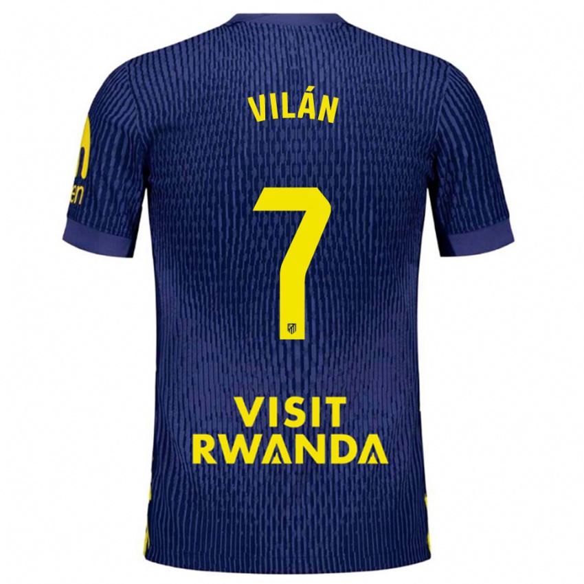 נשים דייוויד וילן אלונסו #7 כחול נייבי צהוב הרחק ג'רזי 2025/26 חולצה קצרה