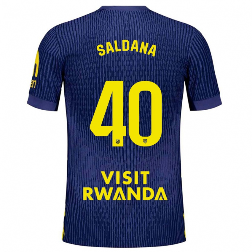 נשים חוסה סלדנה #40 כחול נייבי צהוב הרחק ג'רזי 2025/26 חולצה קצרה