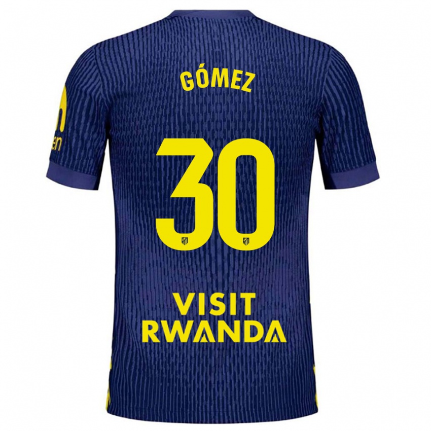 נשים רובן גומס #30 כחול נייבי צהוב הרחק ג'רזי 2025/26 חולצה קצרה