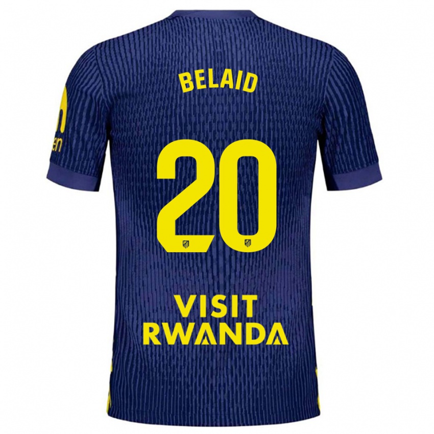 נשים רעין בלייד #20 כחול נייבי צהוב הרחק ג'רזי 2025/26 חולצה קצרה