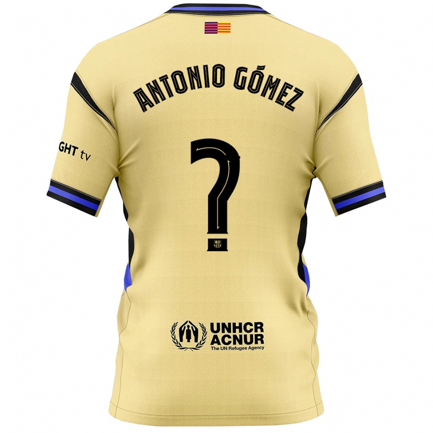 נשים Antonio Gómez #0 צהוב שחור הרחק ג'רזי 2025/26 חולצה קצרה