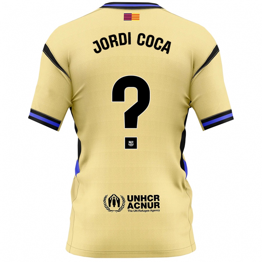 נשים ג'ורדי קוקה #0 צהוב שחור הרחק ג'רזי 2025/26 חולצה קצרה