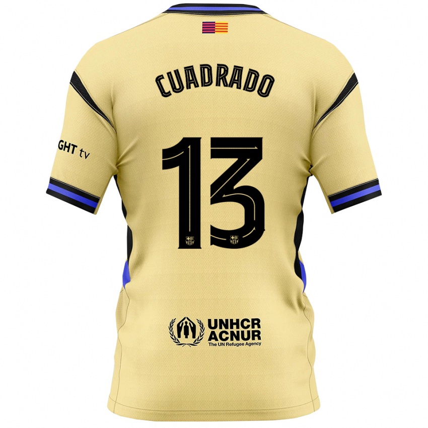נשים Adrián Cuadrado #13 צהוב שחור הרחק ג'רזי 2025/26 חולצה קצרה