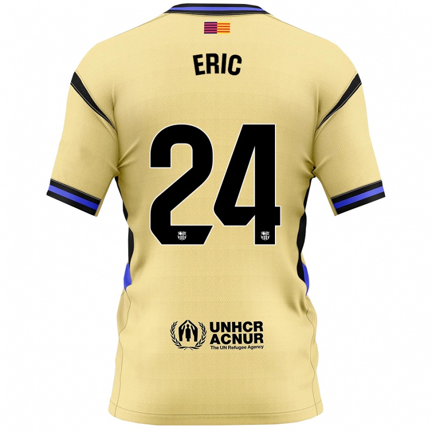נשים אריק גרסיה #24 צהוב שחור הרחק ג'רזי 2025/26 חולצה קצרה