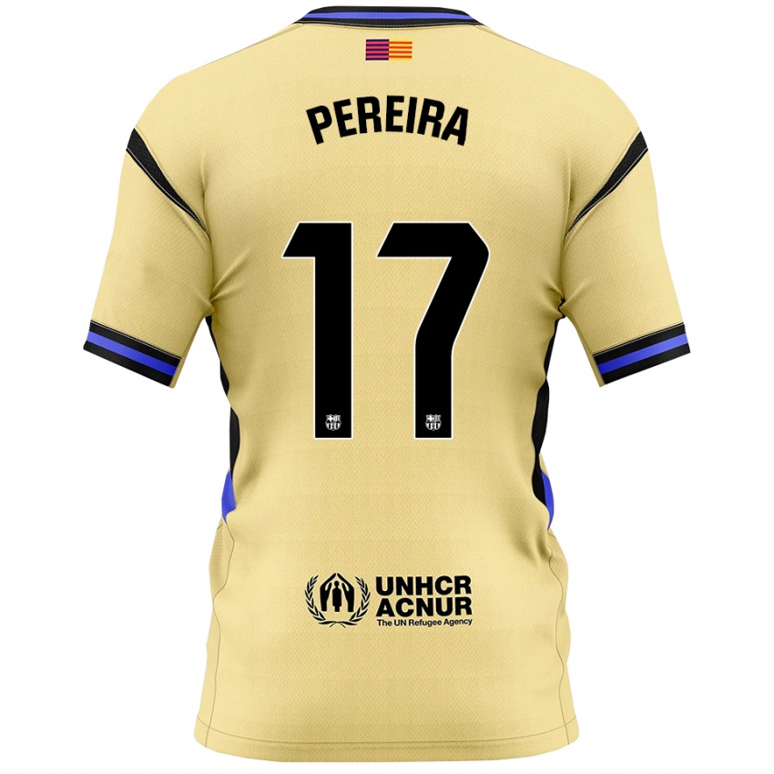 נשים אנדריאה פריירה #17 צהוב שחור הרחק ג'רזי 2025/26 חולצה קצרה