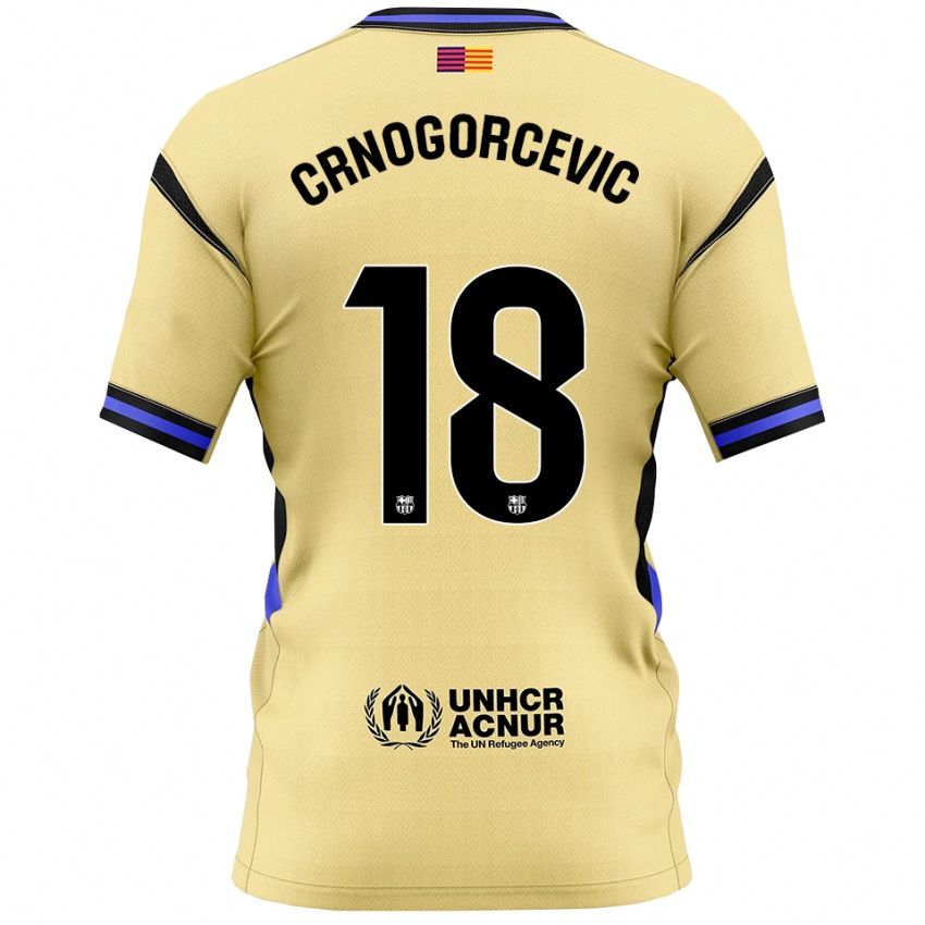 נשים אנה-מריה קרנוגורצ'ביץ' #18 צהוב שחור הרחק ג'רזי 2025/26 חולצה קצרה