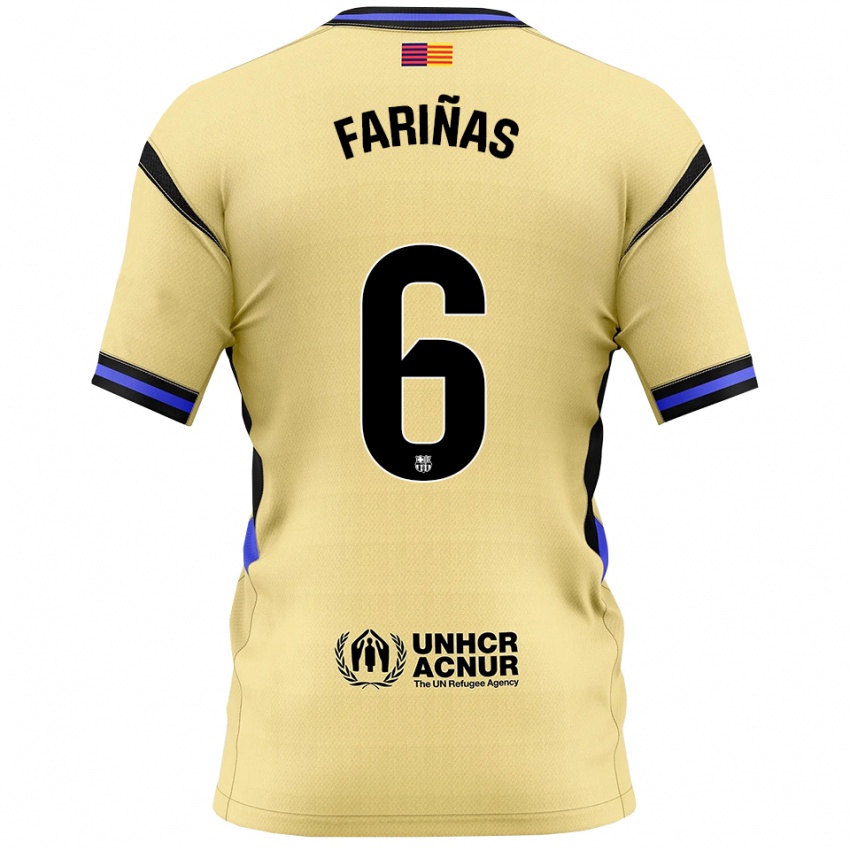 נשים בריאן פאריניאס #6 צהוב שחור הרחק ג'רזי 2025/26 חולצה קצרה