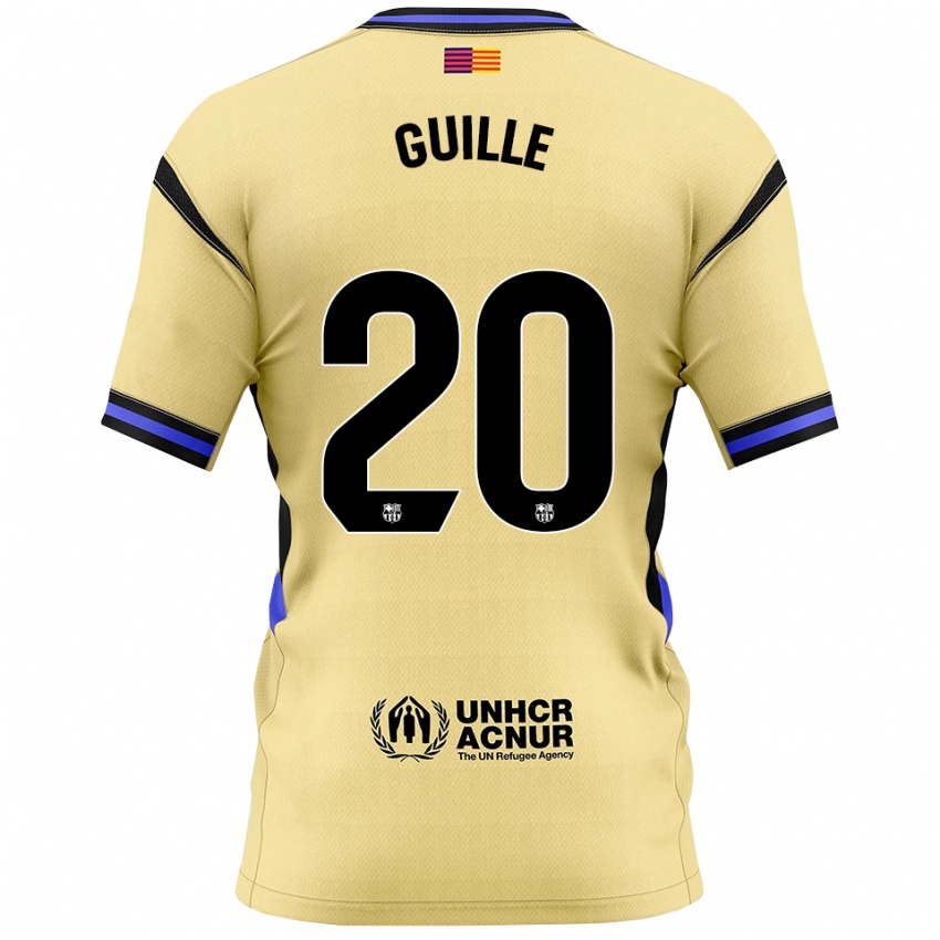 נשים גוויל פרננדס #20 צהוב שחור הרחק ג'רזי 2025/26 חולצה קצרה