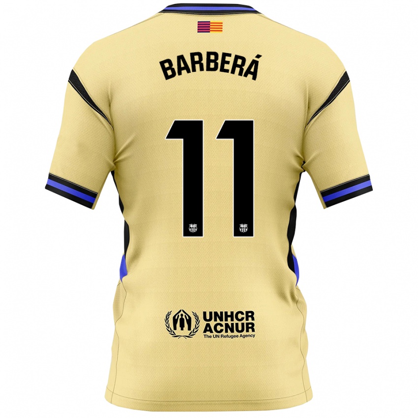 נשים ויקטור ברברה #11 צהוב שחור הרחק ג'רזי 2025/26 חולצה קצרה