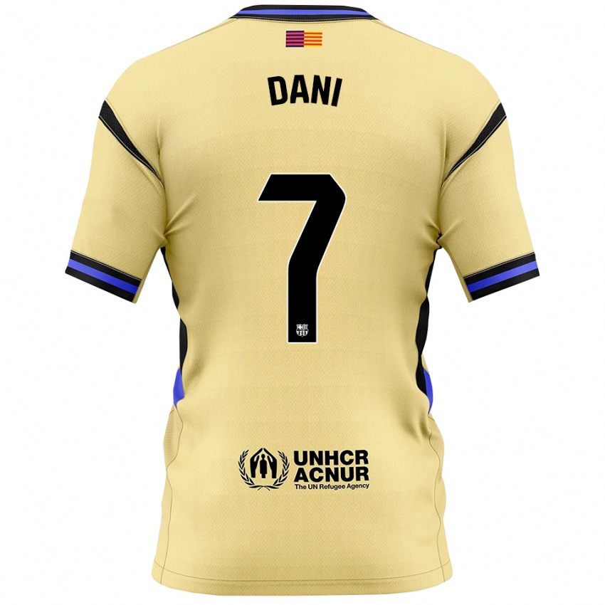 נשים דני רודריגס #7 צהוב שחור הרחק ג'רזי 2025/26 חולצה קצרה