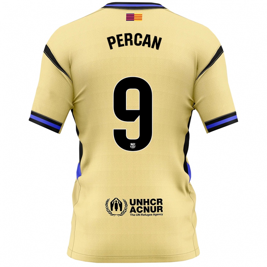 נשים דייגו פרקן #9 צהוב שחור הרחק ג'רזי 2025/26 חולצה קצרה