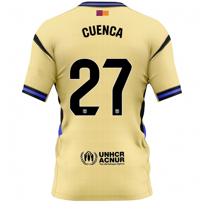 נשים אנדרס קואנקה #27 צהוב שחור הרחק ג'רזי 2025/26 חולצה קצרה