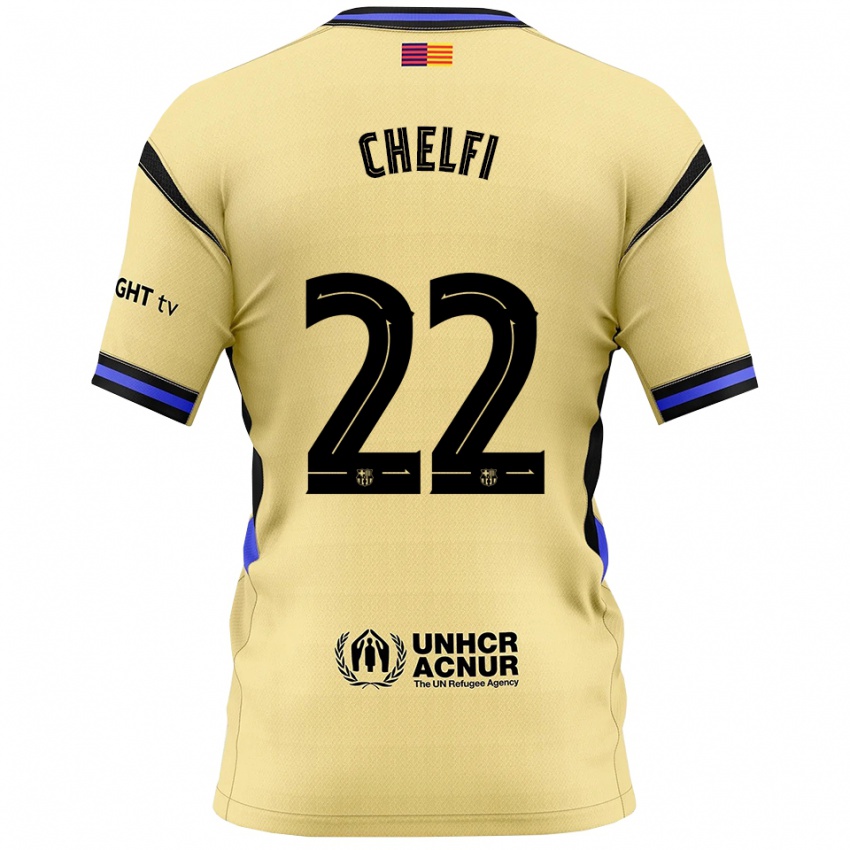 נשים Lovro Chelfi #22 צהוב שחור הרחק ג'רזי 2025/26 חולצה קצרה