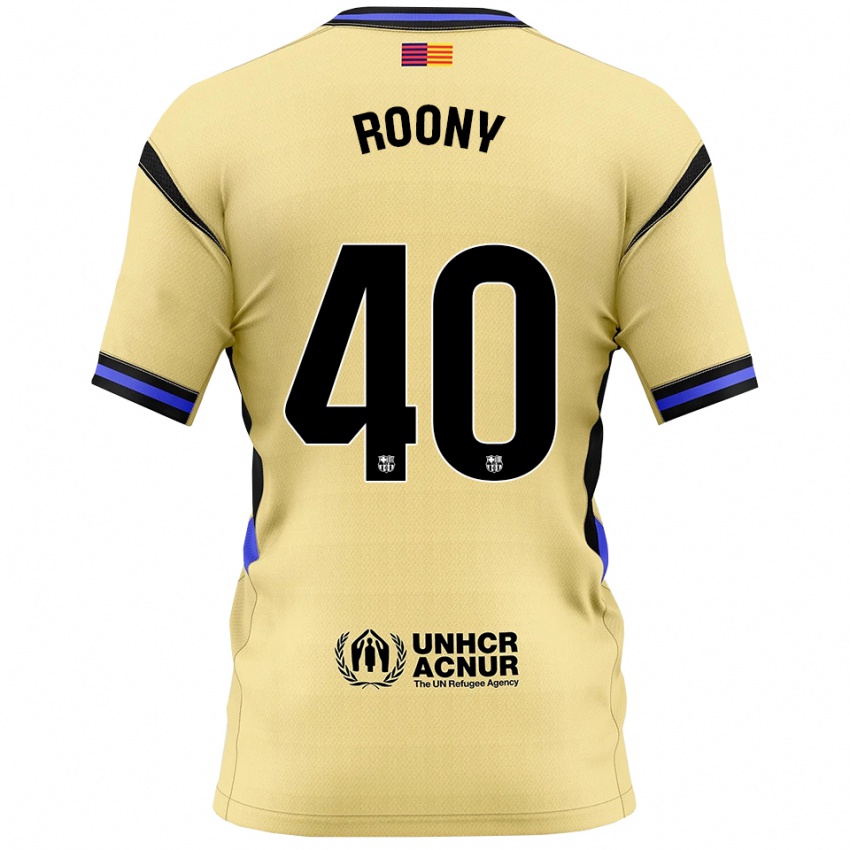 נשים רוני ברדג'י #40 צהוב שחור הרחק ג'רזי 2025/26 חולצה קצרה