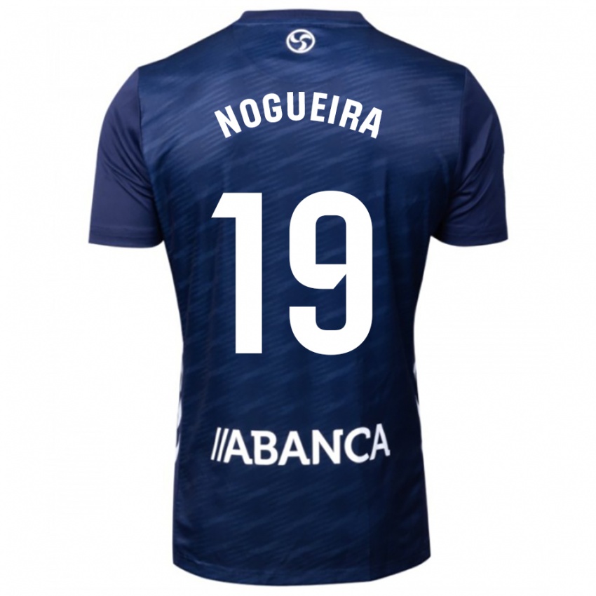 נשים María Nogueira #19 כחול נייבי לבן הרחק ג'רזי 2025/26 חולצה קצרה