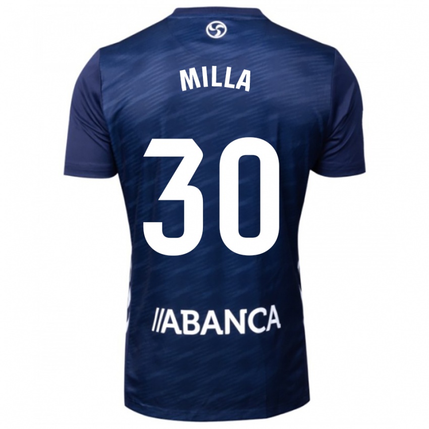 נשים Germain Milla #30 כחול נייבי לבן הרחק ג'רזי 2025/26 חולצה קצרה