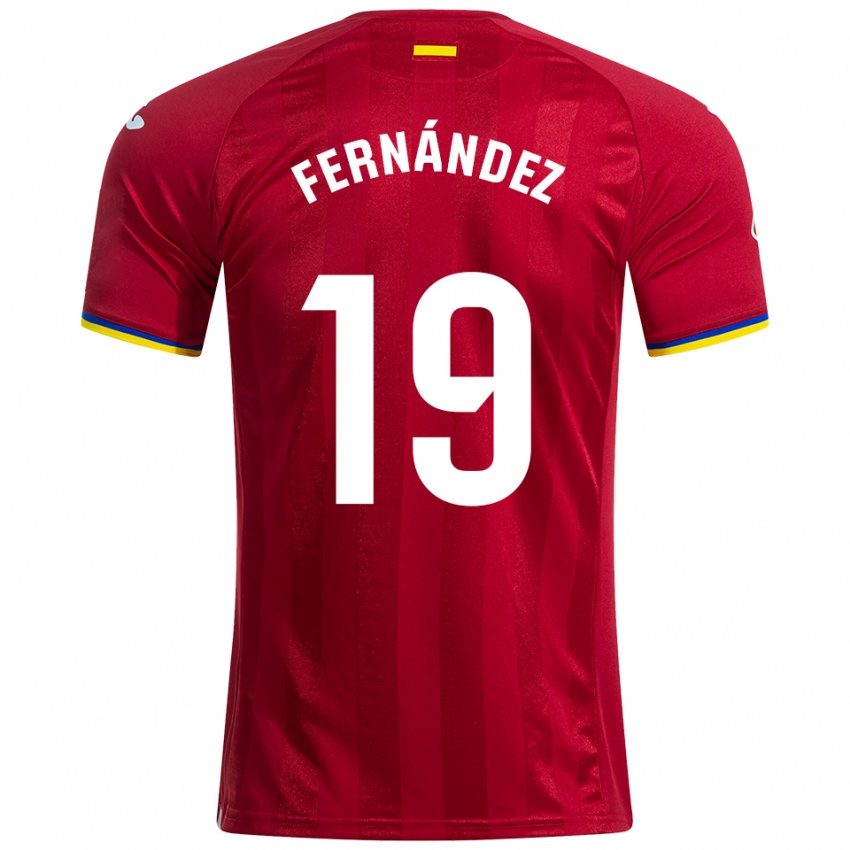 נשים Ismael Fernández #19 אדום צהוב כחול הרחק ג'רזי 2025/26 חולצה קצרה