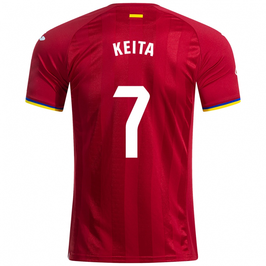 נשים Abdoulaye Keita #7 אדום צהוב כחול הרחק ג'רזי 2025/26 חולצה קצרה
