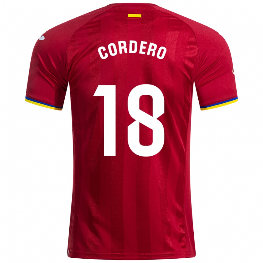 נשים Alberto Cordero #18 אדום צהוב כחול הרחק ג'רזי 2025/26 חולצה קצרה