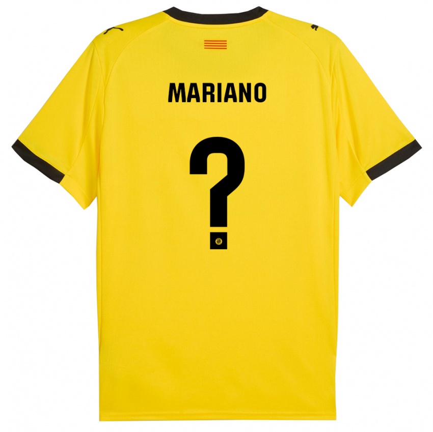 נשים חורחה מריאנו #0 צהוב שחור הרחק ג'רזי 2025/26 חולצה קצרה