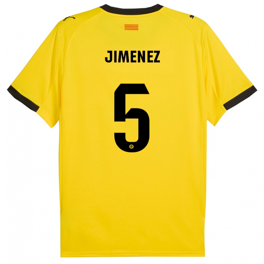 נשים אנג'לה חימנז #5 צהוב שחור הרחק ג'רזי 2025/26 חולצה קצרה