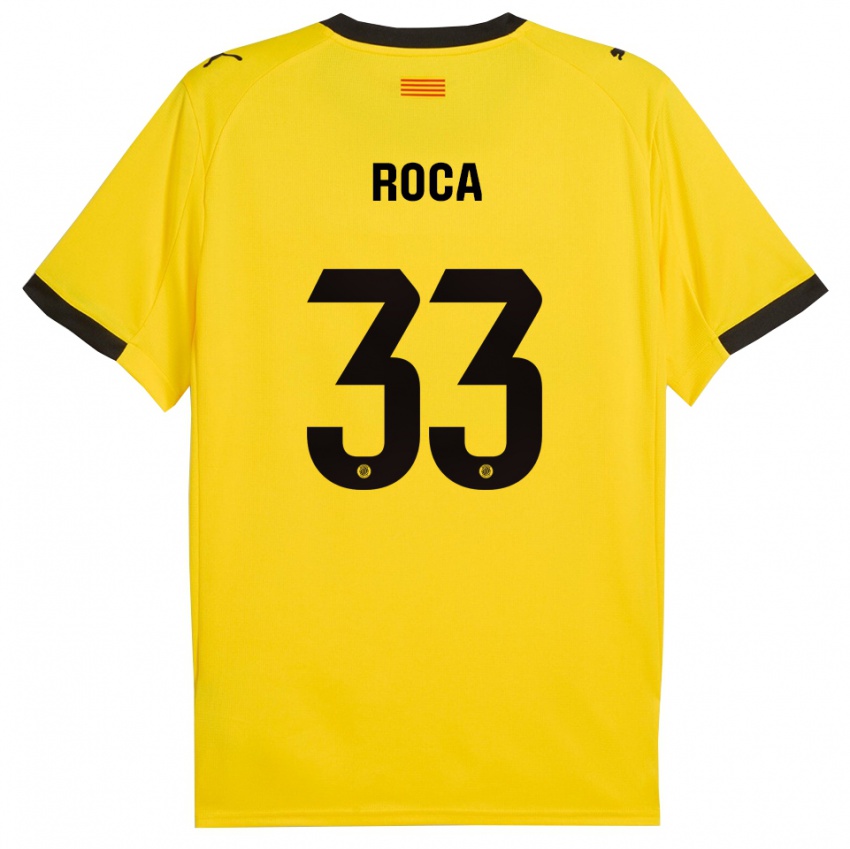 נשים ג׳ואל רוקה #33 צהוב שחור הרחק ג'רזי 2025/26 חולצה קצרה