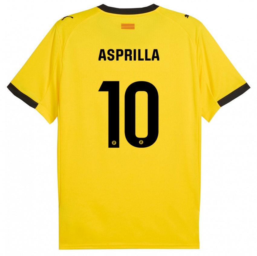 נשים יאסר אספרייה #10 צהוב שחור הרחק ג'רזי 2025/26 חולצה קצרה