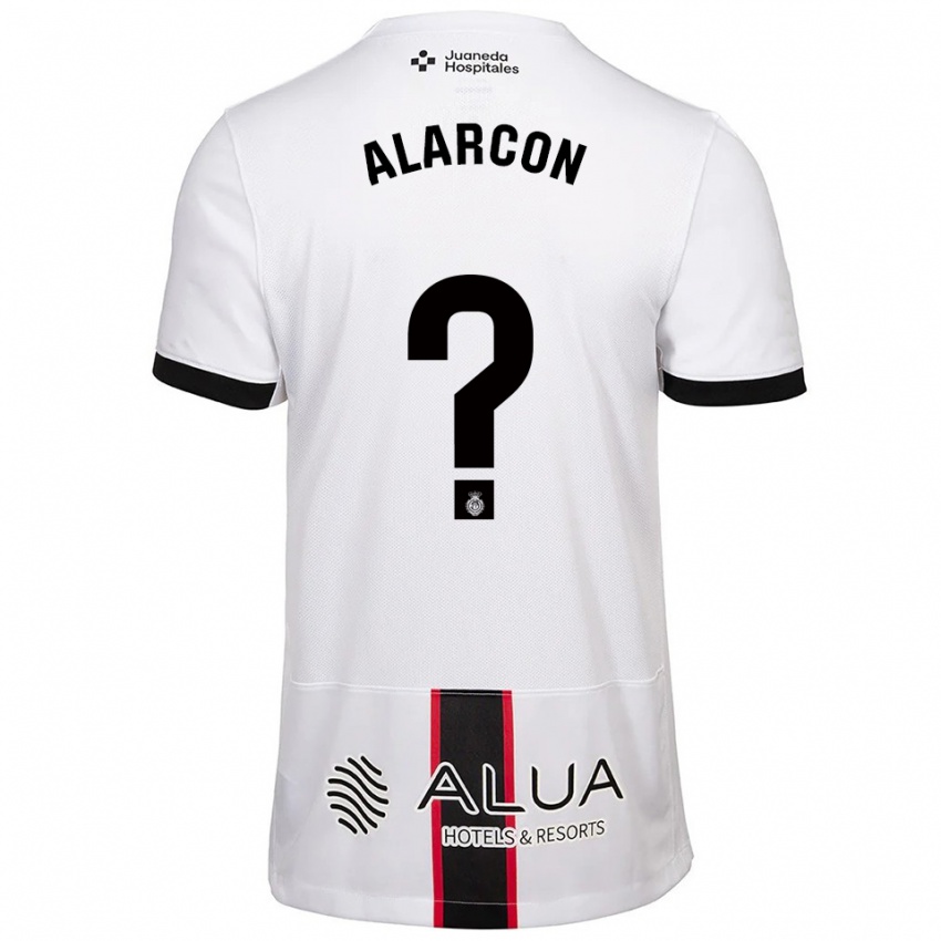 נשים ראול אלרקון #0 לבן שחור הרחק ג'רזי 2025/26 חולצה קצרה