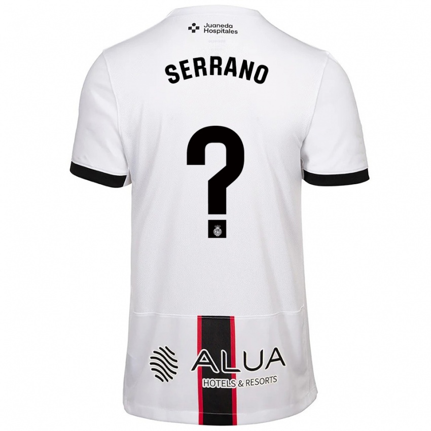 נשים גונזלו סראנו #0 לבן שחור הרחק ג'רזי 2025/26 חולצה קצרה