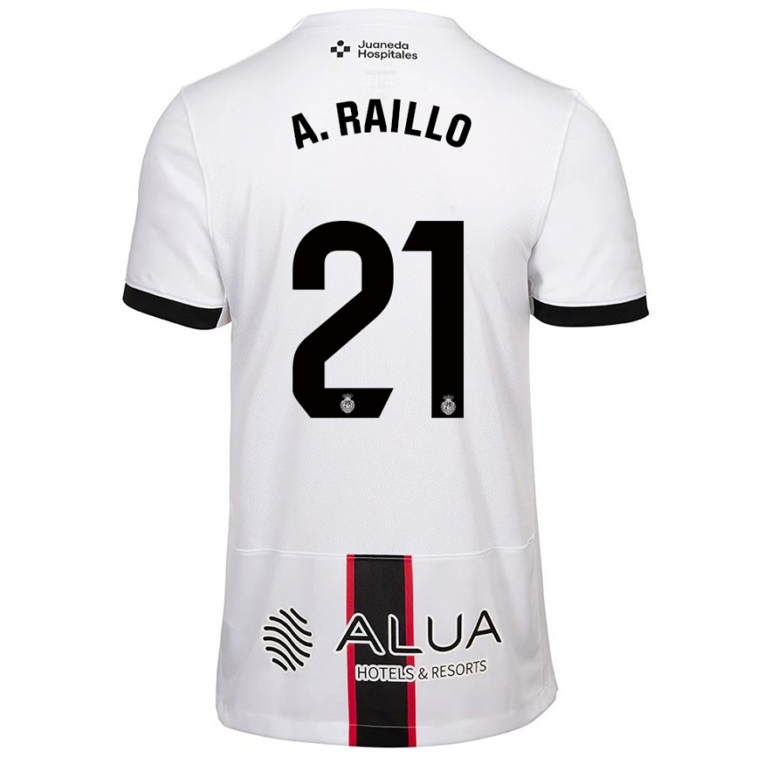 נשים אנטוניו ריילו #21 לבן שחור הרחק ג'רזי 2025/26 חולצה קצרה
