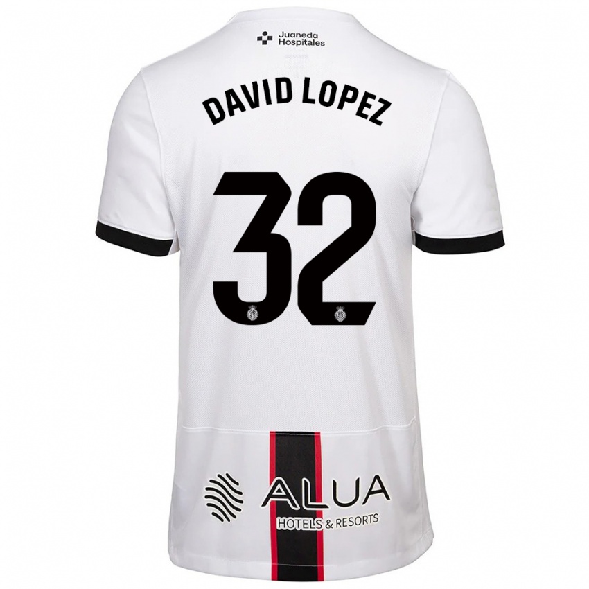 נשים דויד לופס #32 לבן שחור הרחק ג'רזי 2025/26 חולצה קצרה