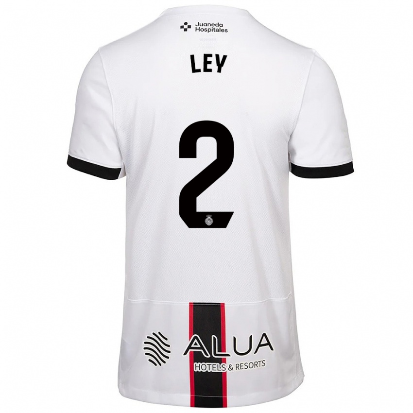 נשים יוזון ליי #2 לבן שחור הרחק ג'רזי 2025/26 חולצה קצרה