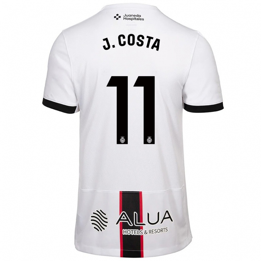 נשים חאומה קוסטה #11 לבן שחור הרחק ג'רזי 2025/26 חולצה קצרה