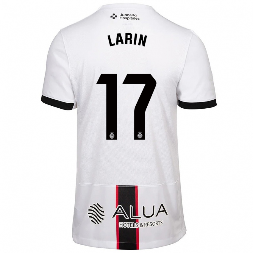 נשים קייל לארין #17 לבן שחור הרחק ג'רזי 2025/26 חולצה קצרה