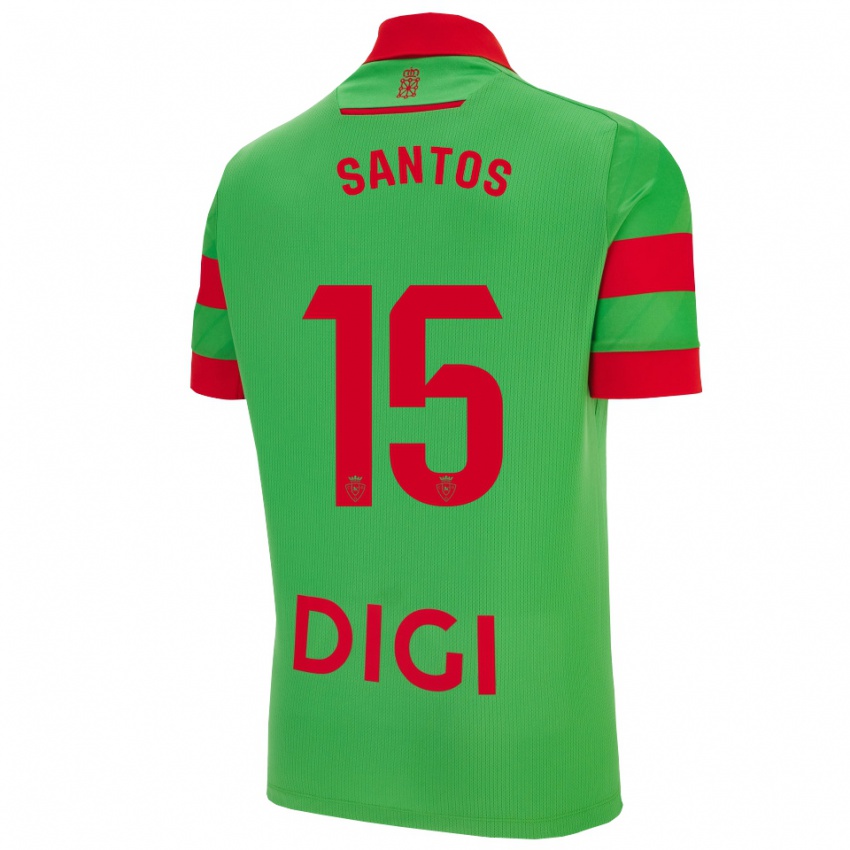 נשים Unai Santos #15 ירוק אדום הרחק ג'רזי 2025/26 חולצה קצרה