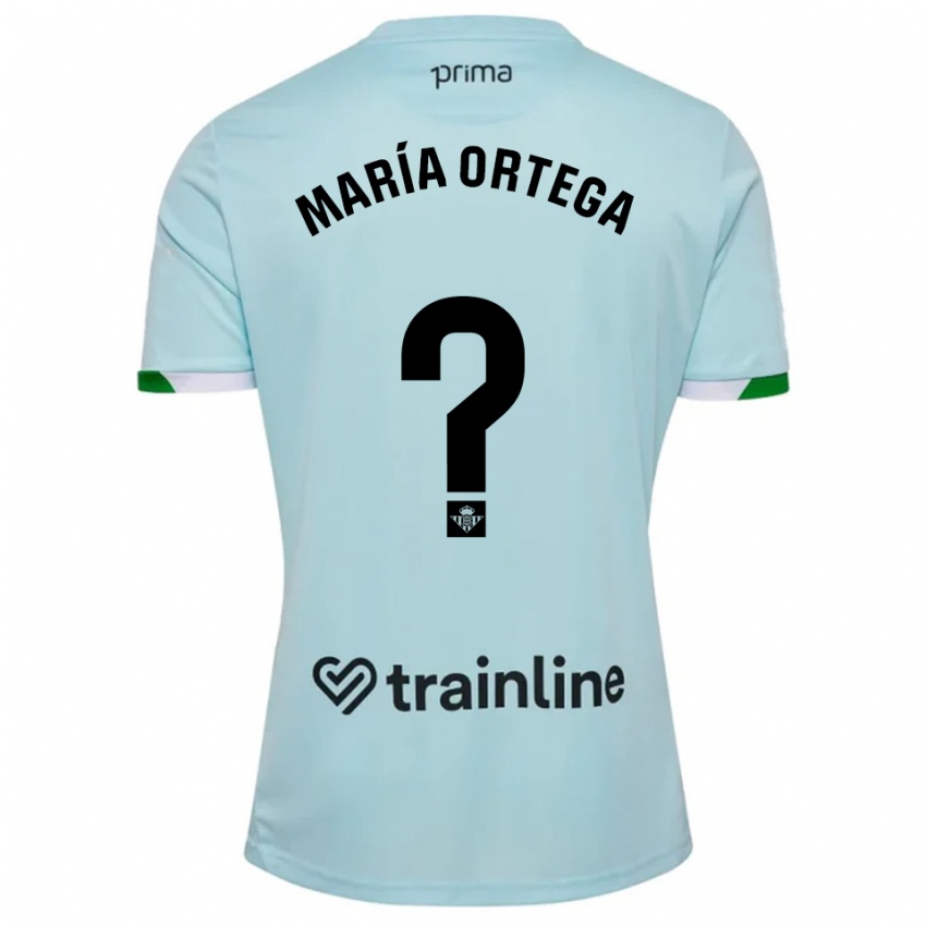 נשים חוסה מריה אורטגה #0 תכלת ירוק הרחק ג'רזי 2025/26 חולצה קצרה