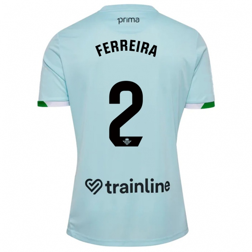 נשים Kilian Ferreira #2 תכלת ירוק הרחק ג'רזי 2025/26 חולצה קצרה