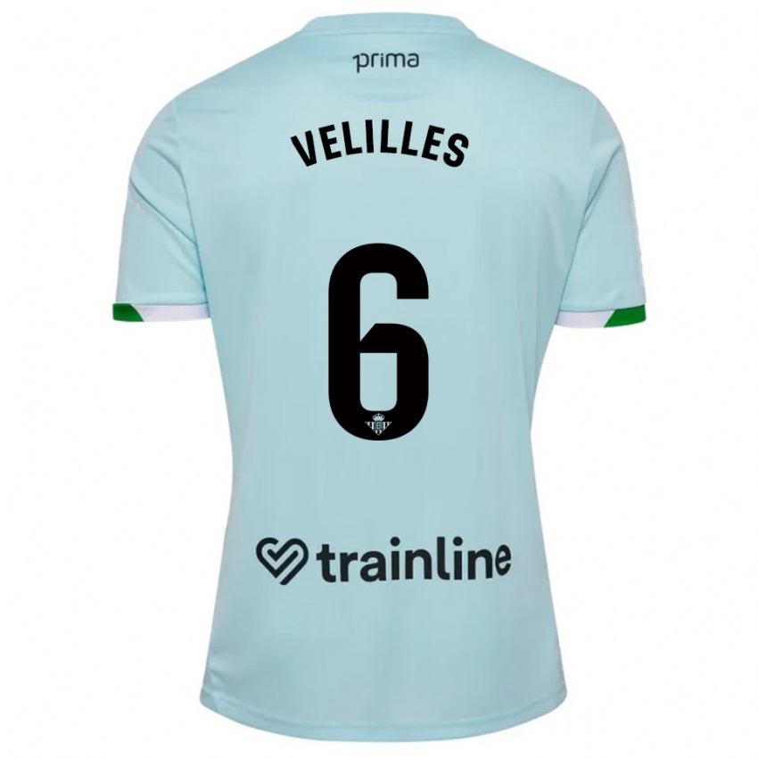 נשים Luis Velilles #6 תכלת ירוק הרחק ג'רזי 2025/26 חולצה קצרה