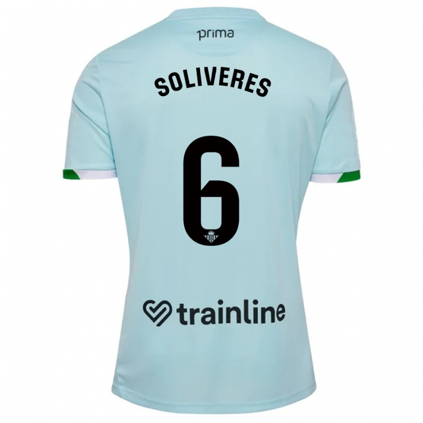 נשים ג׳מה סוליברס #6 תכלת ירוק הרחק ג'רזי 2025/26 חולצה קצרה