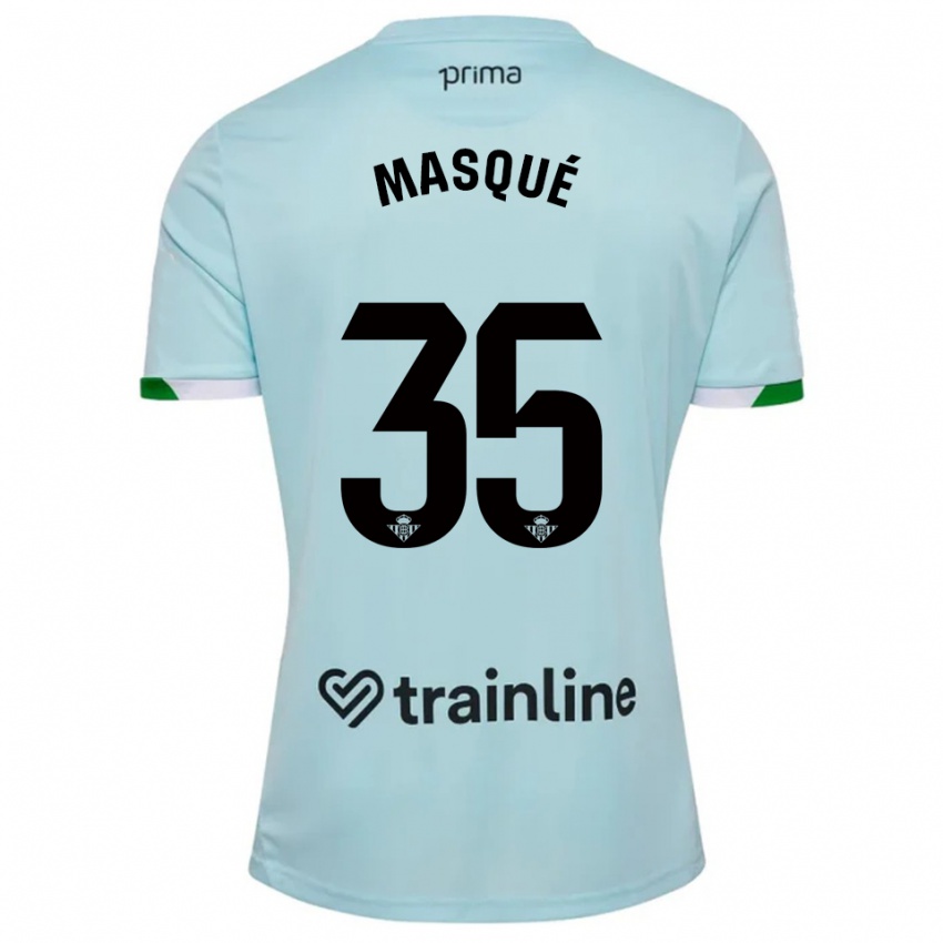 נשים Òscar Masqué #35 תכלת ירוק הרחק ג'רזי 2025/26 חולצה קצרה